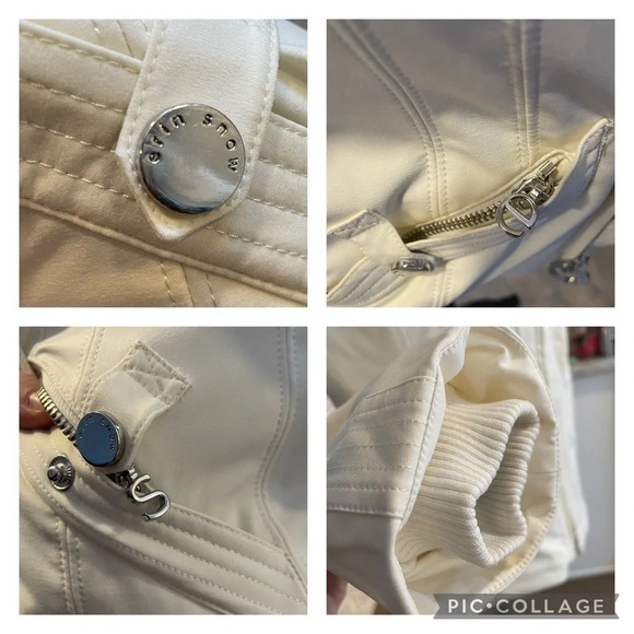 Erin Snow Off White Ski Snowboarding Jacket - Picture 7 of 11